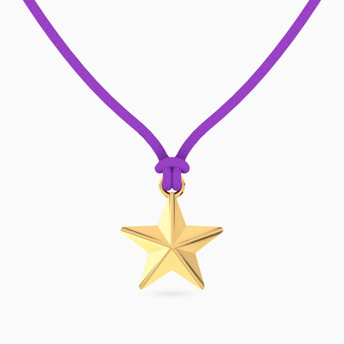 MLN2075 - Star Purple Cord Necklace in 14K Gold - 101051100722701-1.webp