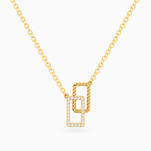 MLN2043 - Intertwined Rectangular Frames Diamond Necklace in 14K Gold - 171502200042451-1.webp