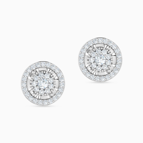 LDE109 - Circle Diamond Stud Earrings in 18K Gold - HS20-349-1.jpg