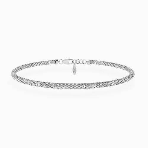 WB339 - Textured Chain Bracelet in Silver - 167105500021200-1.webp