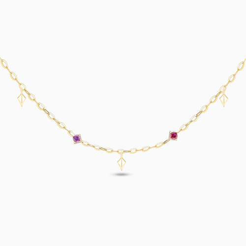 MLN1405 - Multi-shaped Colored Stones Necklace in 18K Gold - E11051100172421-1.jpg