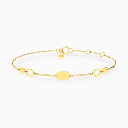 MLB972 - Oval Links Chain Bracelet in 9K Gold - 191101400072180-1.webp