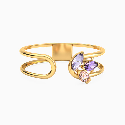 MLR372 - Marquise Purple Stone Two Headed Ring in 18K Gold - 111021100602141-1.jpg