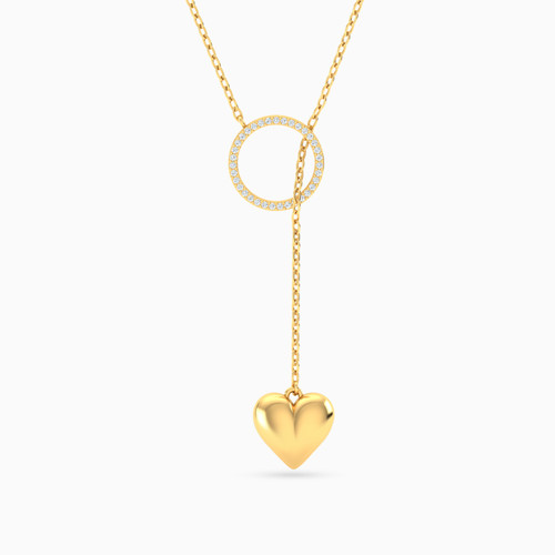 MLN903 - Heart Diamonds Necklace in 18K Gold - 141500301082451 - 1.jpg