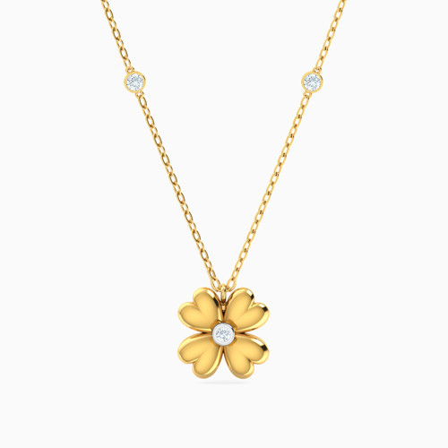 MLN902 - Flower Diamonds Necklace in 18K Gold - 141500301092451 - 1.jpg