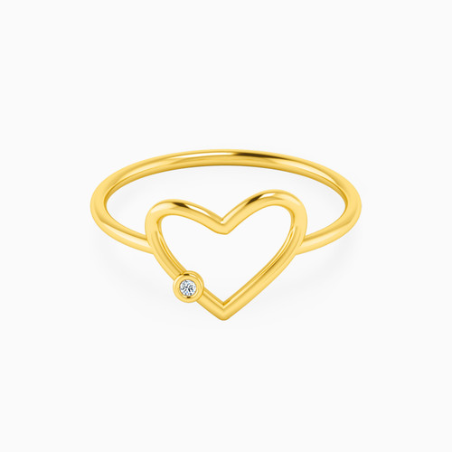 MLR206 - Heart Diamonds Ring in 18K Gold - RM10-1393-1.jpg
