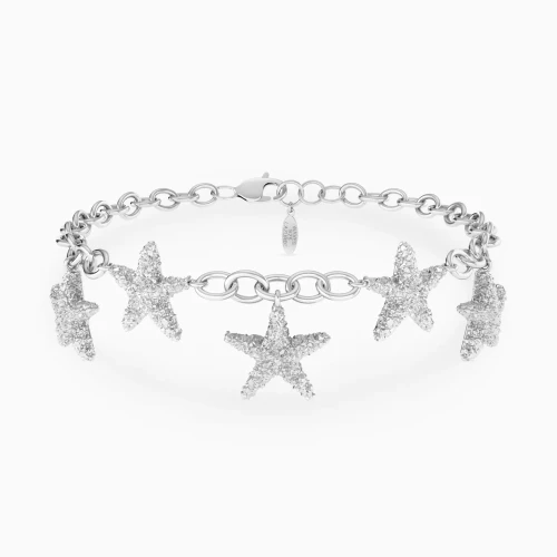 WB359 - Big Starfish Charms Chain Bracelet in Silver - 167101100051200-1.webp