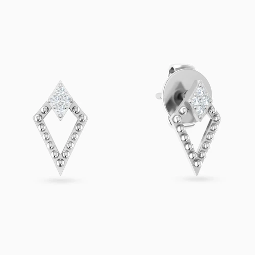 LDE1052 - Elongated Geometric Shaped Diamond Stud Earrings in 18K Gold - 144200301561001-1.webp