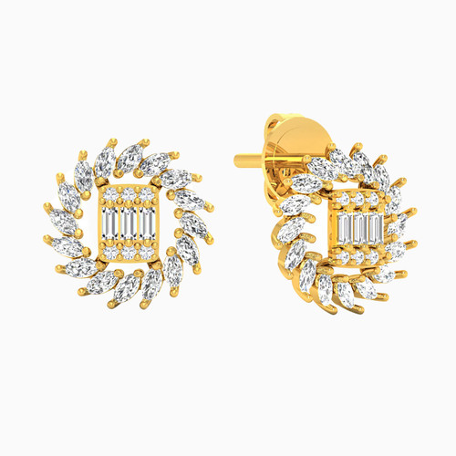 LGE263 - Floral Cubic Zirconia Stud Earrings in 18K Gold - 314031800442001-1.jpg