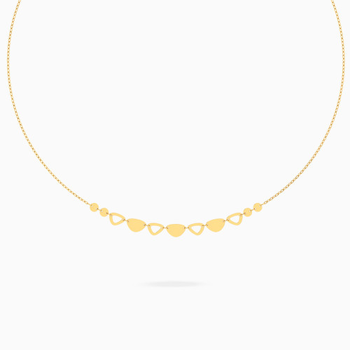 MLN2219 - Rounded Triangle Discs and Links Choker in 9K Gold - 191051400132400-1.jpg