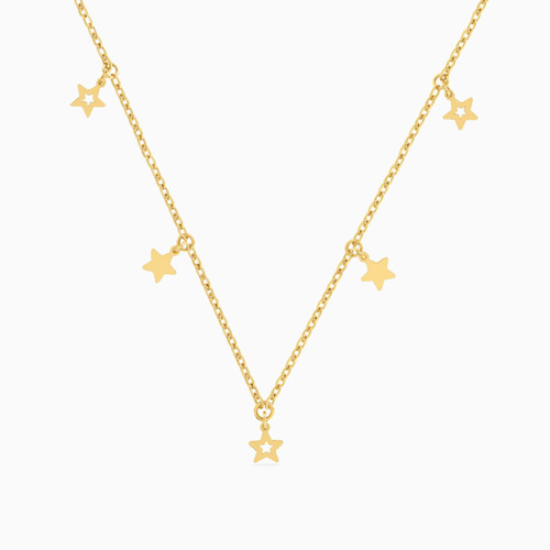 MLN75 - Star Chain Necklace in 18K Gold - 21046140038-1.jpg