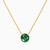 MLN54 - Circle Green Stones Necklace in 18K Gold - 111051100412422-1.jpg