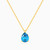 MLN52 - Pear Colored Stones Necklace in 18K Gold - 111051100392425-1.jpg