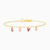 MLB86 - Love Word Colored Stones Chain Bracelet in 18K Gold - 111101100062181-1.jpg