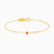 MLB213 - Square Red Stone Cuff Bracelet in 18K Gold - 111101100202181-1.jpg