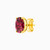 MLE12 - Oval Orange Stone Stud Earrings in 18K Gold - 111031100172006-4.jpg