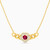 LIN156 - Circle Red Stone Necklace in 18K Gold - 112050302002451-1.jpg