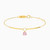 MLB4 - Round Rose Stone Chain Bracelet in 18K Gold - 111101100142181-1.jpg