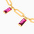 MLB214 - Baguette Rose Stone Chain Bracelet in 18K Gold - 111101100222181-3.jpg
