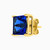 MLE15 - Square Blue Stone Stud Earrings in 18K Gold - 111031100152003-3.jpg