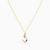 LIN115 - Letter Seen Colored Stones Necklace in 18K Gold - 112050301312451-3.jpg