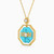 LIN7 - Mom Word Pearl & Colored Stones Necklace in 18K Gold - 112051100662451-2.jpg