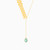 LIN204 - Oval Green Stones Chain Necklace in 18K Gold - 112051400032451-1.jpg