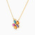 LIN752 - Flower Colored Stones Necklace in 18K Gold - 112051102592451-2.jpg