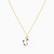 LIN118 - Letter Saad Colored Stones Necklace in 18K Gold - 112050301342451-3.jpg