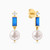 LIE9 - Round Pearls & Blue Stone Drop Earrings in 18K Gold - 112030300122001-2.jpg