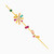 LIE14 - Flower Colored Stones Clip-on Earrings in 18K Gold - 112031100022001-1.jpg