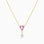LIN191 - Triangle Pearl & Purple Stone Necklace in 18K Gold - 112051100332451-3.jpg