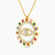 LIN69 - Evil Eye colored Stones Necklace in 18K Gold - 112050300042451-2.jpg