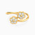LGR576 - Flower Cubic Zirconia Two Headed Ring in 18K Gold - 314021800382191-1.jpg