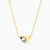 LIN559 - Circle Blue Enamel Coated Necklace in 18K Gold - 112050302382451-1.jpg