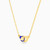LIN559 - Circle Blue Enamel Coated Necklace in 18K Gold - 112050302382451-2.jpg