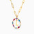 LIN633 - Letter L Colored Stones Necklace in 18K Gold - 112051101872451-2.jpg