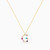 LIN105 - Letter G Colored Stones Necklace in 18K Gold - 112050301212451-3.jpg