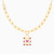 MLN356 - Lock Rose Stone Necklace In 18K Gold - 111051100332421-1.jpg