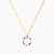 LIN632 - Letter C Colored Stones Necklace in 18K Gold - 112051101862451-3.jpg