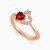 LDR280 - Heart Diamond & Red Stone Ring in 18K Gold - 444100303016141-2.jpg