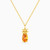 LIN147 - Pineapple Orange Stone Necklace in 18K Gold - 112050301652451-1.jpg