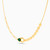 LIN263 - Pear Green Stones Chain Necklace in 18K Gold - 112051800082451-2.jpg