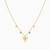 MLN1069 - Triangle Green Stones Necklace in 14K Gold - 101051100292421-3.jpg