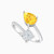 LDR871 - Pear Diamond & Yellow Stone Two Headed Ring in 18K Gold - RG10-672-2.jpg