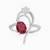 LDR1564 - Oval Diamond & Red Stone Ring in 18K Gold - HS10-246-1.jpg