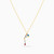 LIN123 - Letter Meem Colored Stones Necklace in 18K Gold - 112050301392451-3.jpg