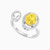 LDR940 - Oval Diamond & Yellow Stone Two Headed Ring in 18K Gold - RG10-847-2.jpg