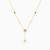 MLN1104 - Flower Colored Stones Necklace In 14K Gold - 101051800032421-3.jpg