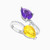 LDR1558 - Pear Diamond & Colored Stones Two Headed Ring in 18K Gold - RG10-670-2.jpg